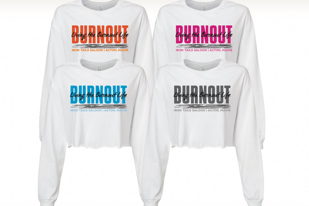 Burnout Crop Top Longsleeve