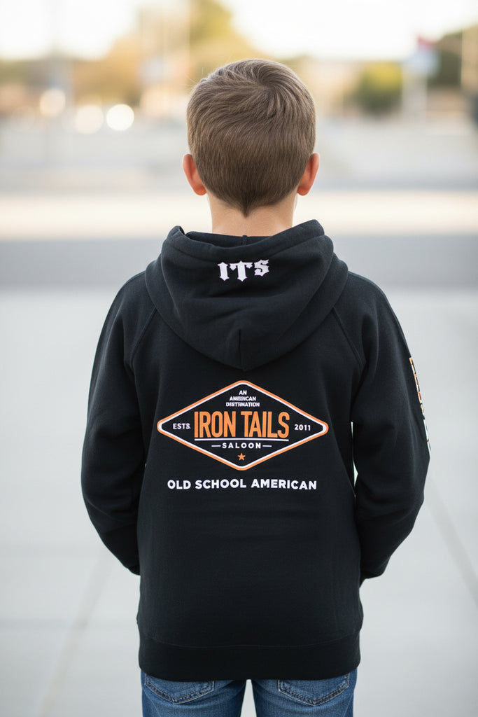 KIDS PULLOVER HOODIE BLACK