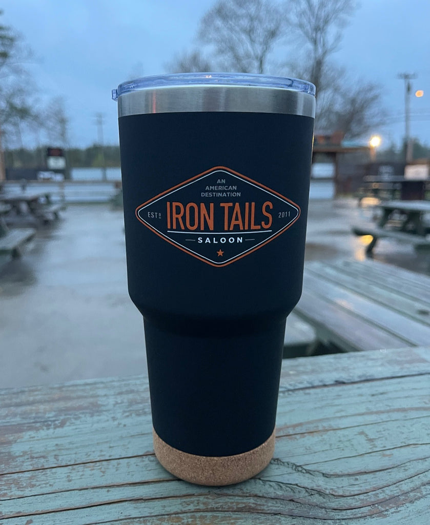30 oz Cork Bottom Tumbler/Black