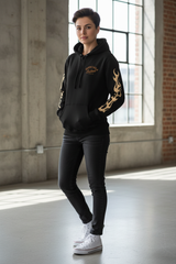 Lovely as F*** Hoodie on Model