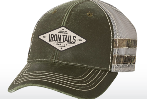 Mossy Oak Mesh Back Cap w/ Leather Diamond Patch