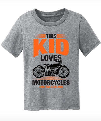 KIDS-This Kid Loves Motorcyle Toddler