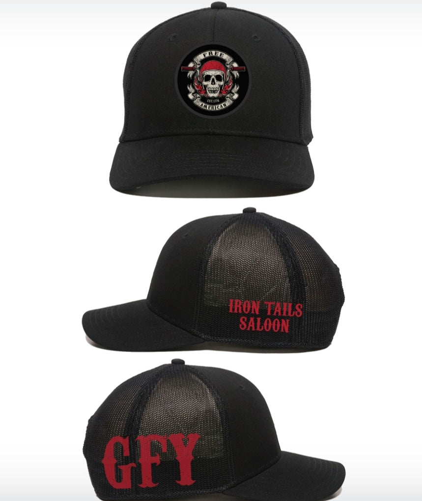 Hats-GFY Free American Trucker